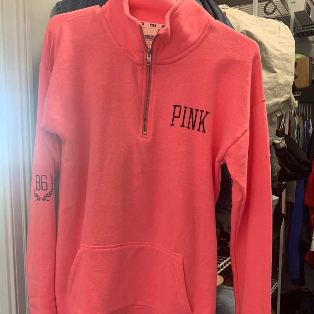 Pink half zip